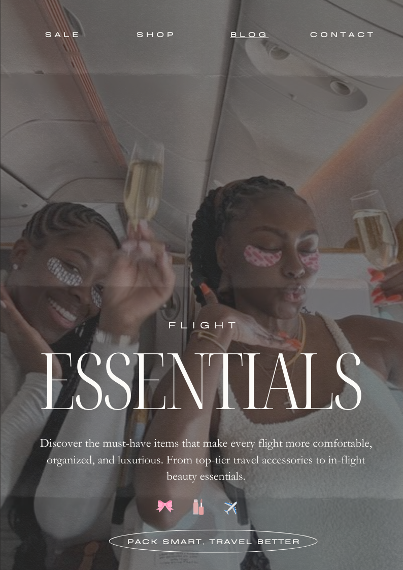 Your Ultimate Flight Essentials: Stay Comfortable and Fresh in the Sky ✈️