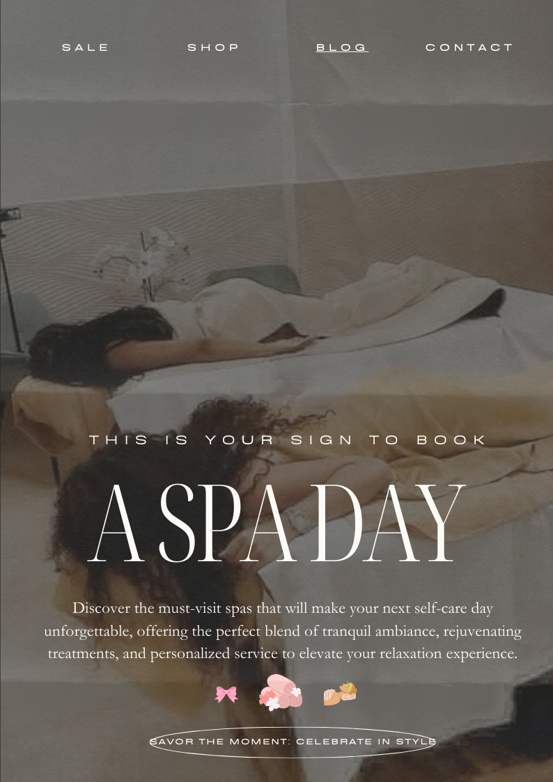 This is your sign to book a spa day!