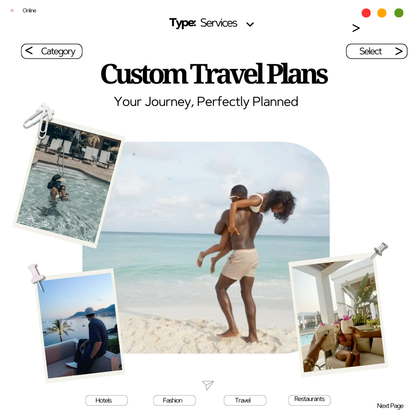 Personalised Travel Plan - Tailored Itinerary