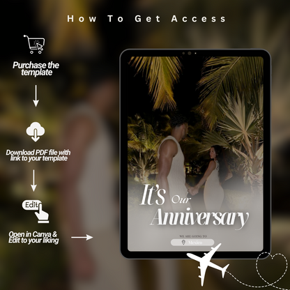 Anniversary Trip Invitation & Itinerary + 30% Off Vacation Wardrobe