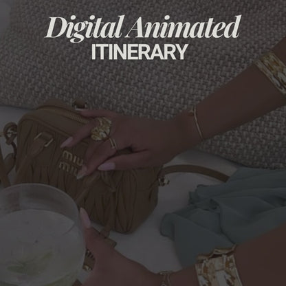 Customisable Animated Digital Itinerary - Perfect For Birthdays, Anniversaries, Bachelorette + more